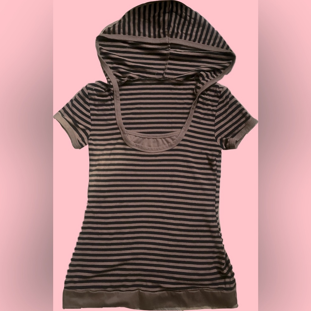 Black and brown striped shirt